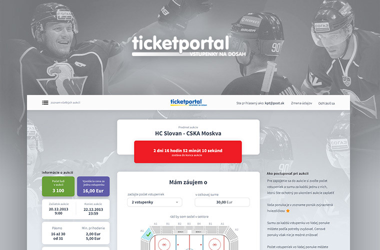 Ticketportal.sk Aukcia